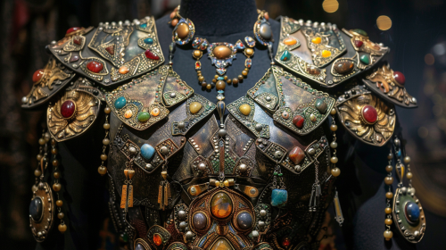 Gem encrusted breastplate