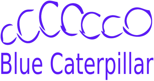 Blue Caterpillar Logo