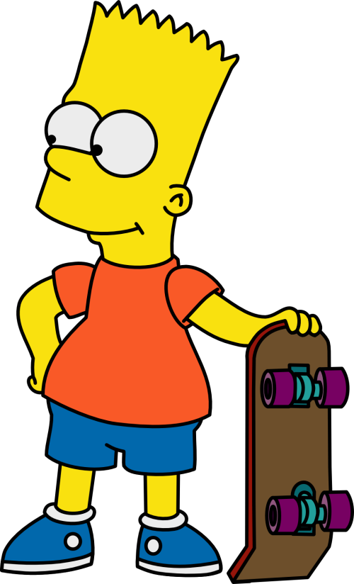 Bart Simpson Skateboard Bart Simpson Skate Board