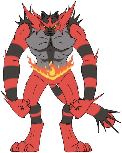 727 Incineroar Proud piece By Kuruttra Fuegro