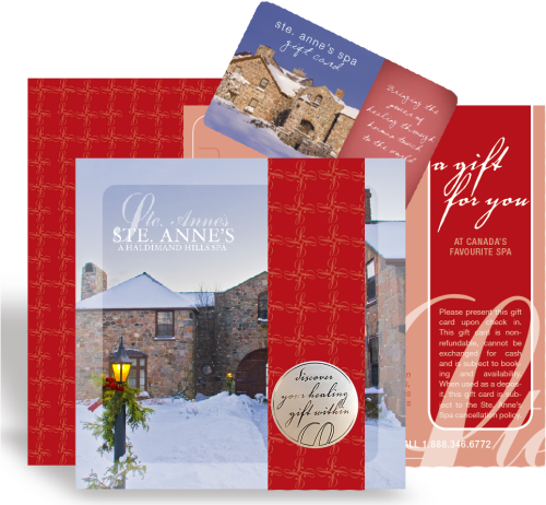 Anne's Spa Gift Card Christmas Card