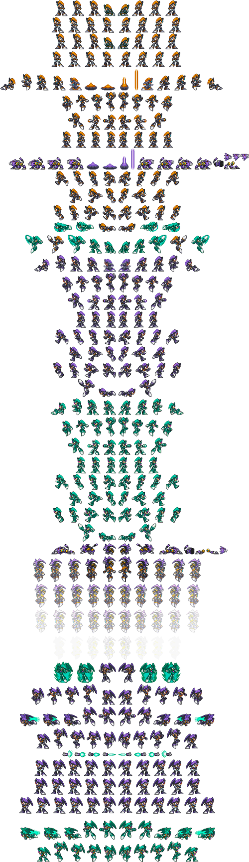 Bass & Treble Megaman 7 Sprites