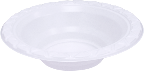 12 Ounce White Plastic Bowl Ceramic