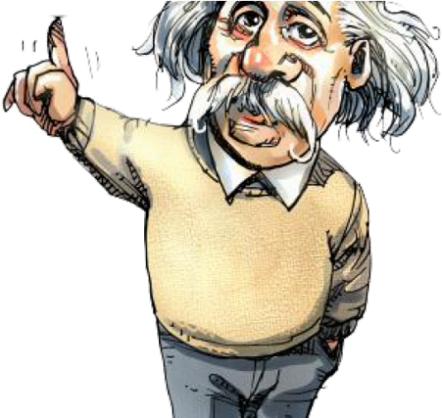 Albert Einstein Caricatura Png