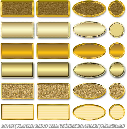 Altın Butonlar, Png Altın Butonlar, Gold Button Png Gold