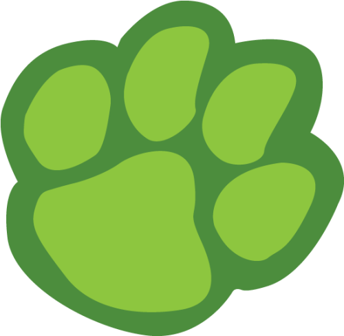 28 Collection Of Bear Paw Clipart Png Green Paw Print Clipart