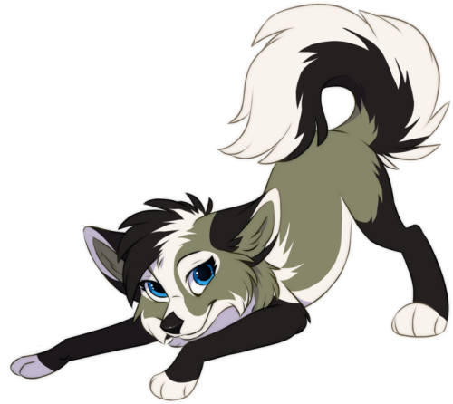 Anime Wolf Pup