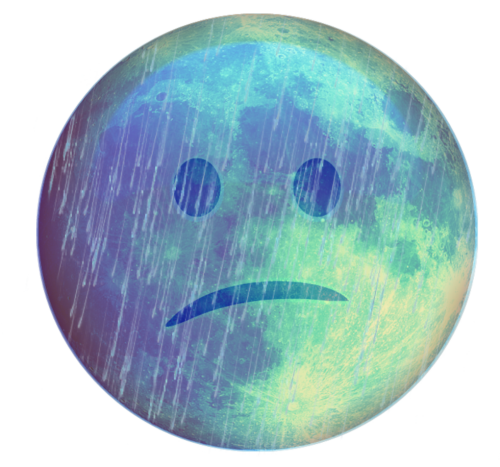 #sad #depressed #depression #face #blue #cry #emoji Circle