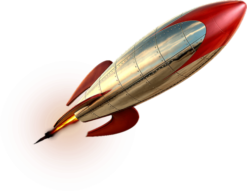 Best Red white Steel Rocket Png Rocket Png