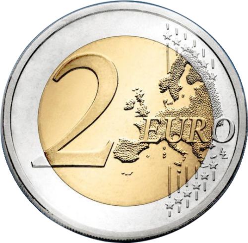 2 Euro Png Moneta Da 2 Euro