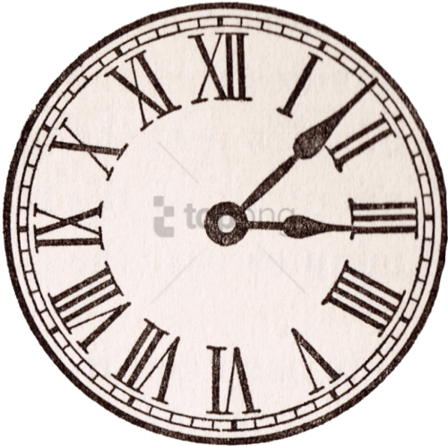 Antique Face Graphics From Old Clock Face Roman Numerals