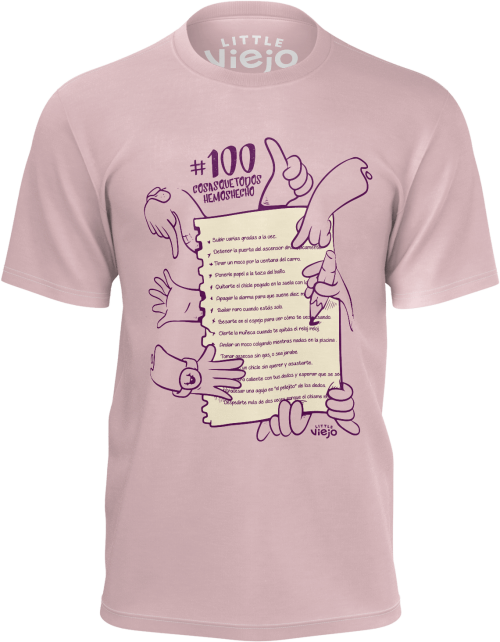 100 Frases Pink T shirt Diamond Boulevard