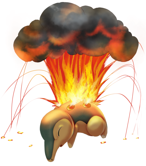 #155 Cyndaquil Used Eruption And Ember In The Game