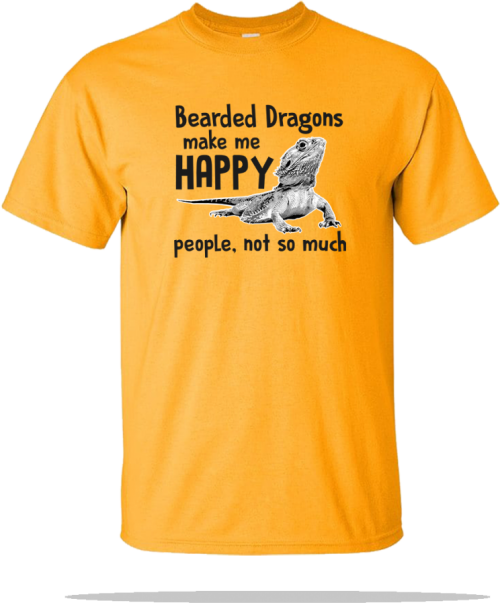 Bearded Dragon Happy Unisex Tee 4 Peat Champion Shirts