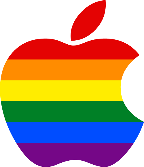 Apple Logo, Lgbt, S, Flickr, Photo Sharing Rainbow Apple Logo Png