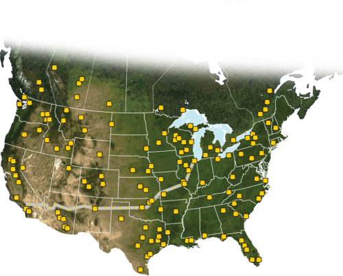 Awesome Camping World Locations Map Mlb Fan Map Canada