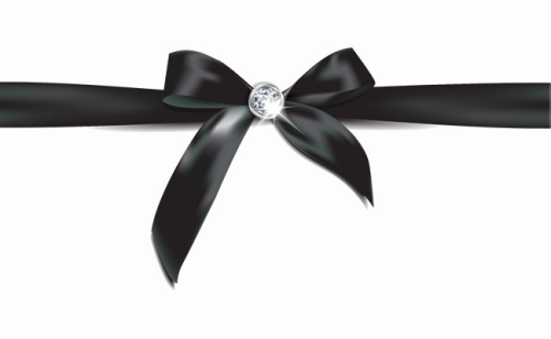 Black Bow Ribbon Png Photo Black Ribbon Bow Png