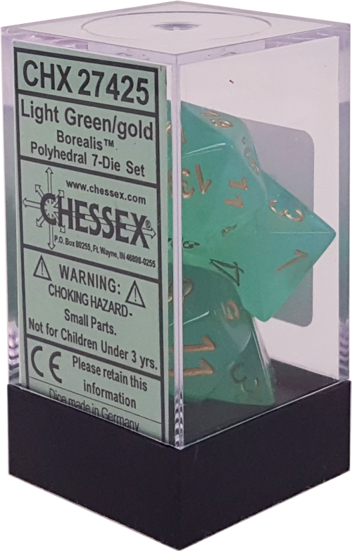 Borealis Light Green With Gold Polyhedral Science Book