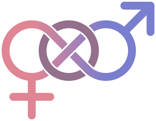 A Bisexual Symbol Consisting Of A Male Sign And Female Gender Sensitization