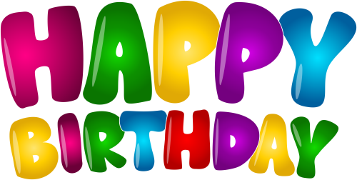 Birthday Colorful Text Png Clip Art, Is Available For