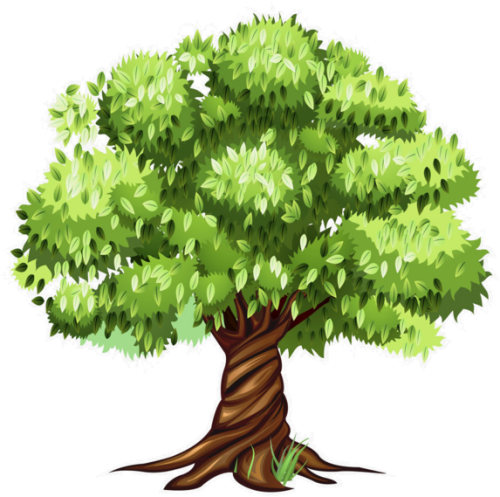 Tree Clipart, Tree Patterns, Flowering Trees, Cartoon Tree Clipart