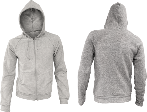 Zip Up Hoodie Back Template Free Zip Hoodie Mockup