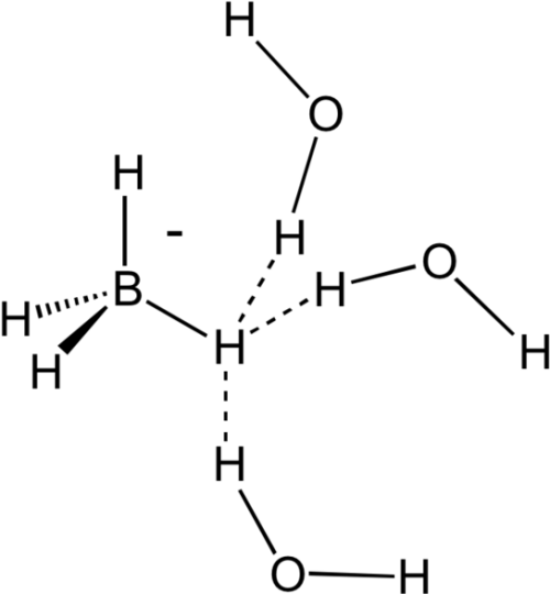 Датотека Dihydrogenbondingbh4 h2o Chemistry