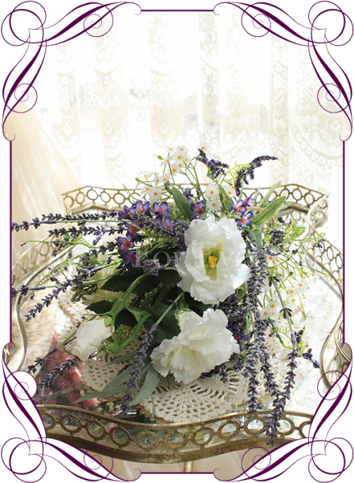 Wild Flower Silk Artificial Bridal Bouquet Wedding