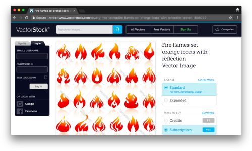 Vectorstock Is One Of Many Sites That Offers High quality Fire