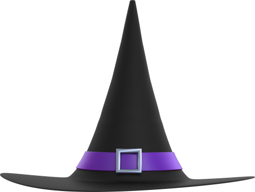 Witch Hat Black And Purple