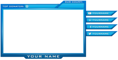 Webcam Border Png Facecam Border Template Png