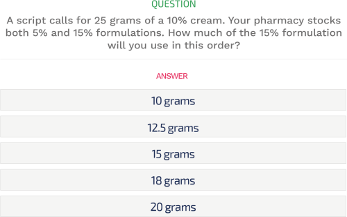 Walgreens Pharmacy Technician Test Example Question Test