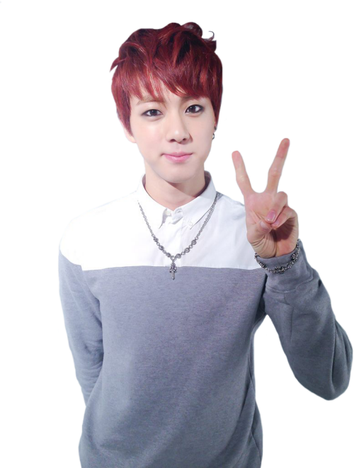 Transparent ✌ Seokjin Jin Bts Red Hair