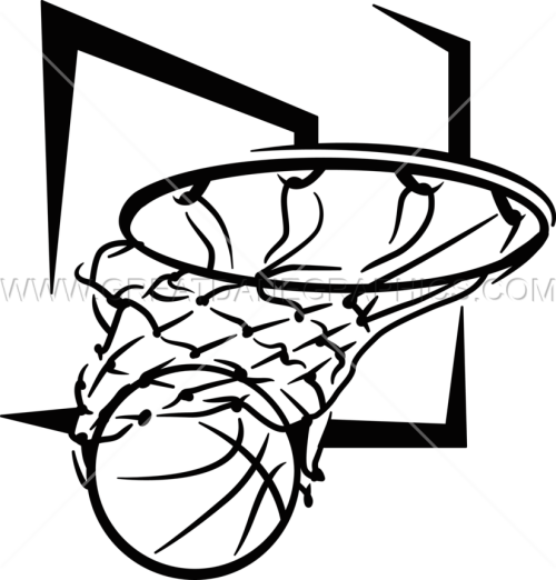 Basketball Net & Board Basketball Net Black And White Png