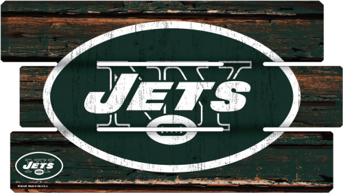 14" X 25" Fence Wood Sign New York Jets