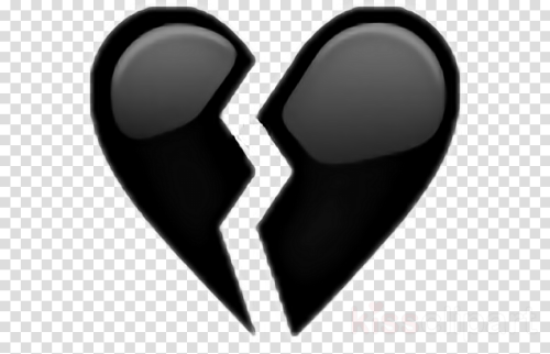Black Broken Heart Emoji Clipart Emoji Broken Heart Vinyl Record With No Background