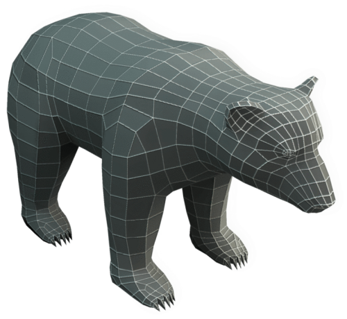 Base Mesh Bear Bear 3d Model