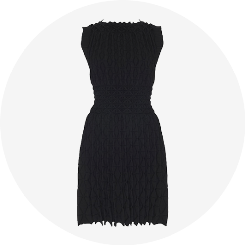 Azzedine Alaïa Laser cut Knitted Dress Little Black Dress
