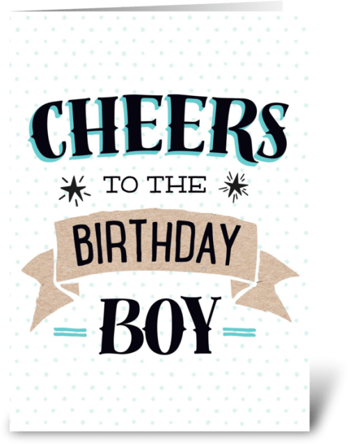 Birthday Boy Greeting Card Verjaardagskaart Man