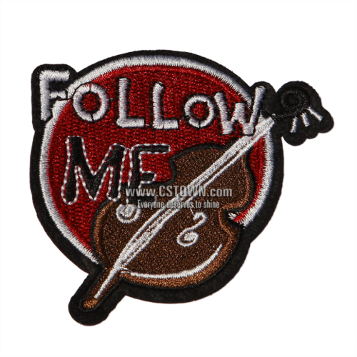 Vintage Follow Me Embroidered Patch Embroidery