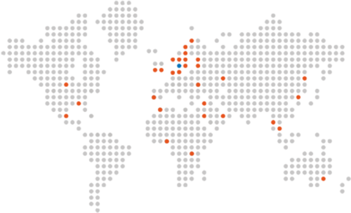 We Have Our Office In Kungälv, North Of Gothenburg World Map Dotted Png