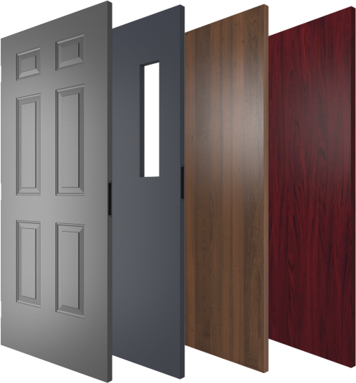 Wood & Metal Commercial Doors Plastic Laminate Doors