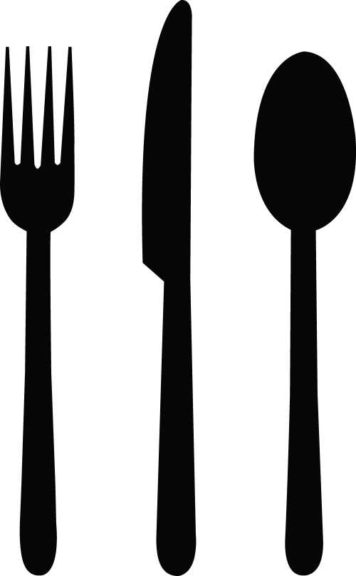 Bbq Fork And Knife Png Svg Download Knife Fork Spoon Silhouette