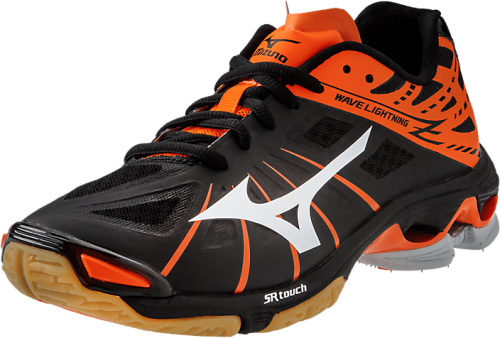 430186 Mizuno Wave Lightning Z Volleyball Shoe Black orange Mizuno Shoes Volleyball 2016