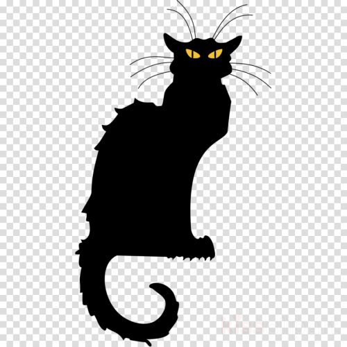 Black Cat Transparent Background Clipart Cat Kitten Halloween Symbols Clip Art