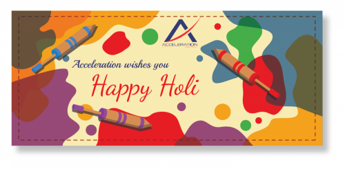 Acceleration Wishes You Happy Holi Infographic Herbst blätter U. Kürbis kissen Kissen