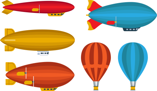 Blimp Vector Clip Art Rigid Airship