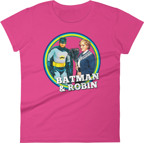 Batman & Robin Tee White Denim