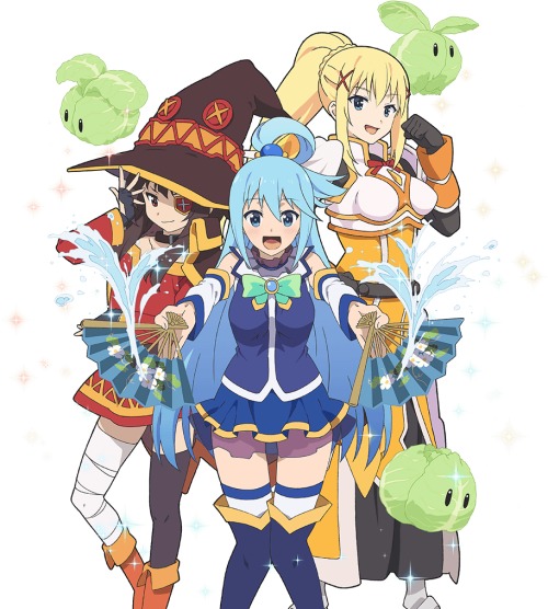 Aqua Megumin Darkness Uchi Hime 1 Aqua Megumin Darkness Png