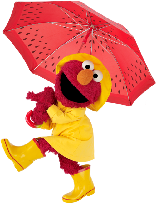 Elmo umbrella Elmo In The Rain